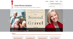 Desktop Screenshot of greatwomenspeakers.com