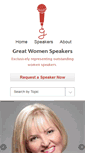Mobile Screenshot of greatwomenspeakers.com